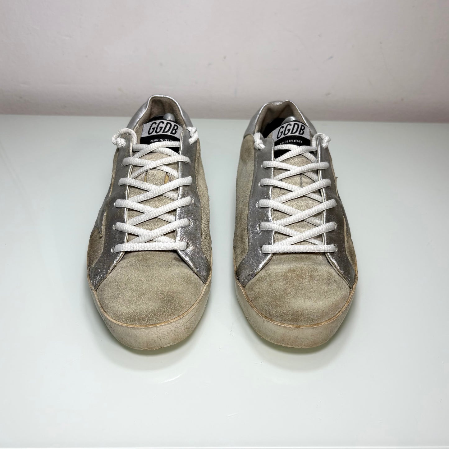 Golden goose Superstar grigio e argento 37