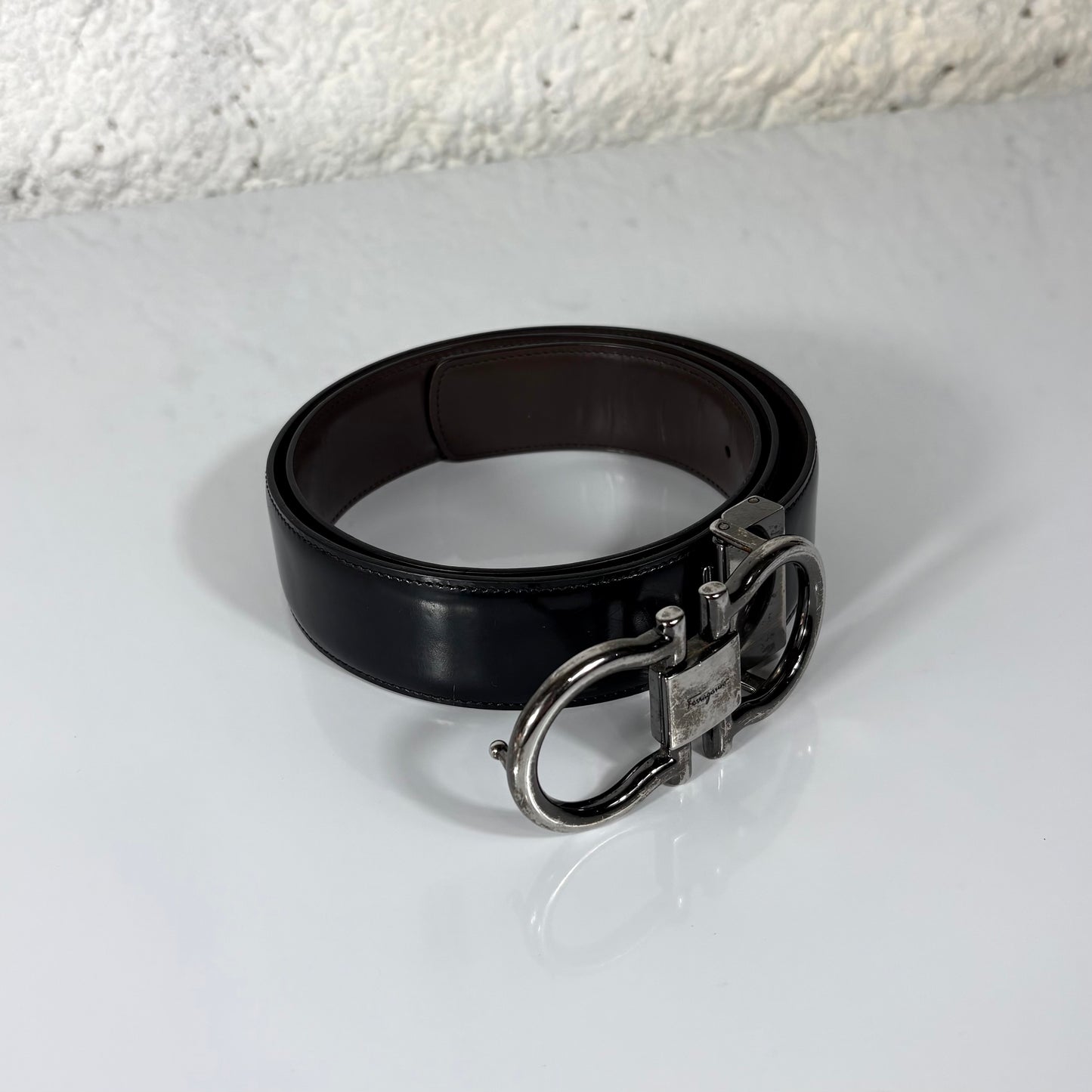 Cintura Salvatore Ferragamo fibbia Gancini 90 cm