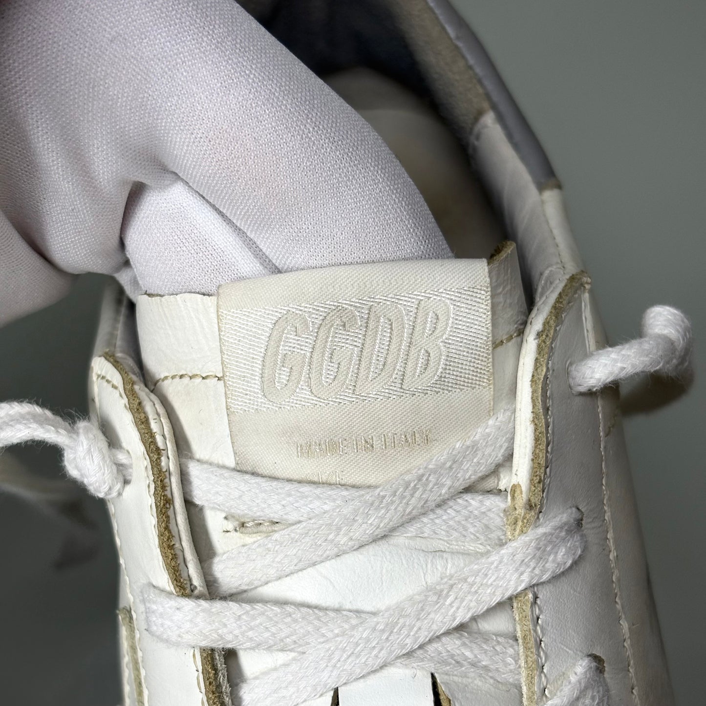 Golden goose Penstar bianche tallone grigio 38