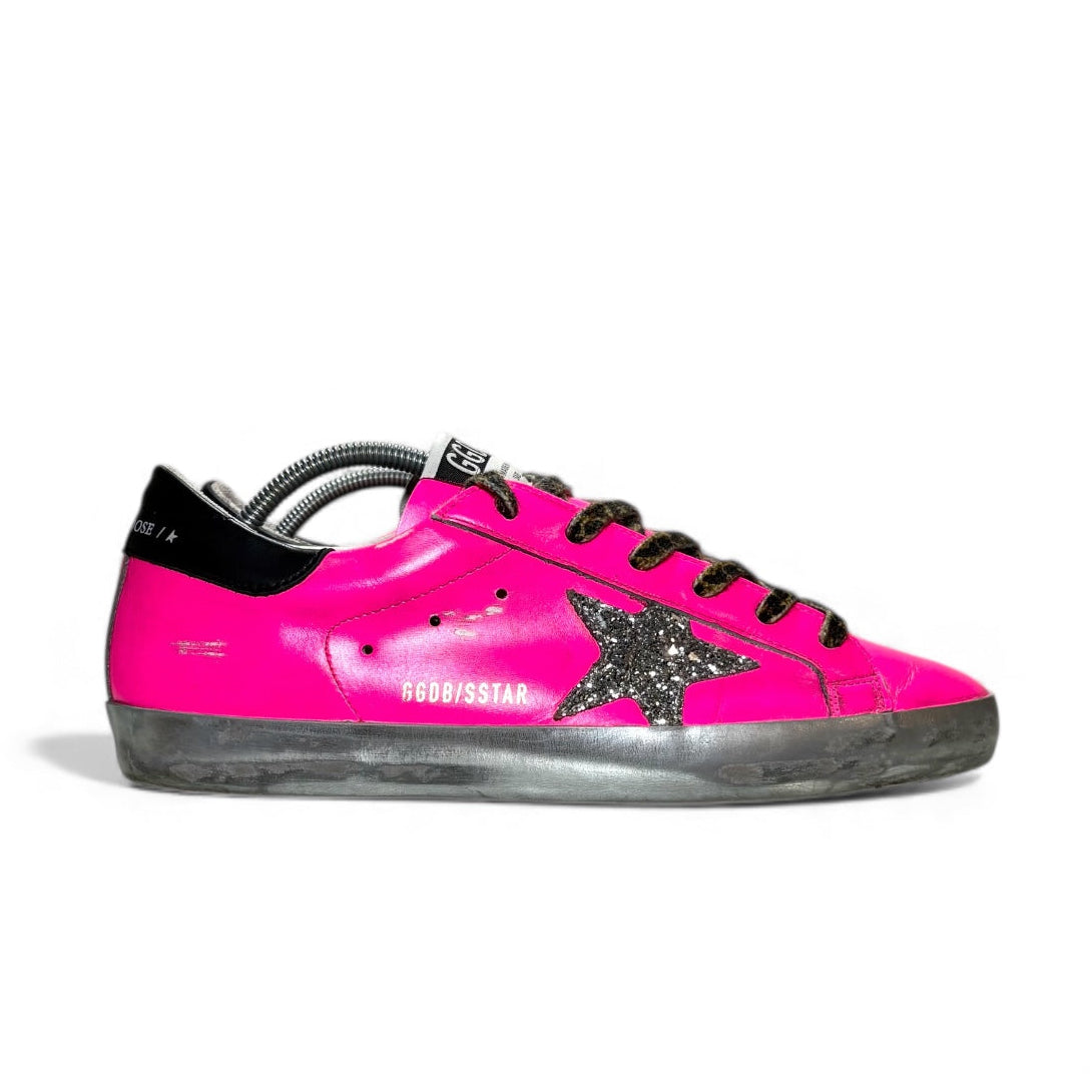 Golden goose Superstar porpora e argento 40