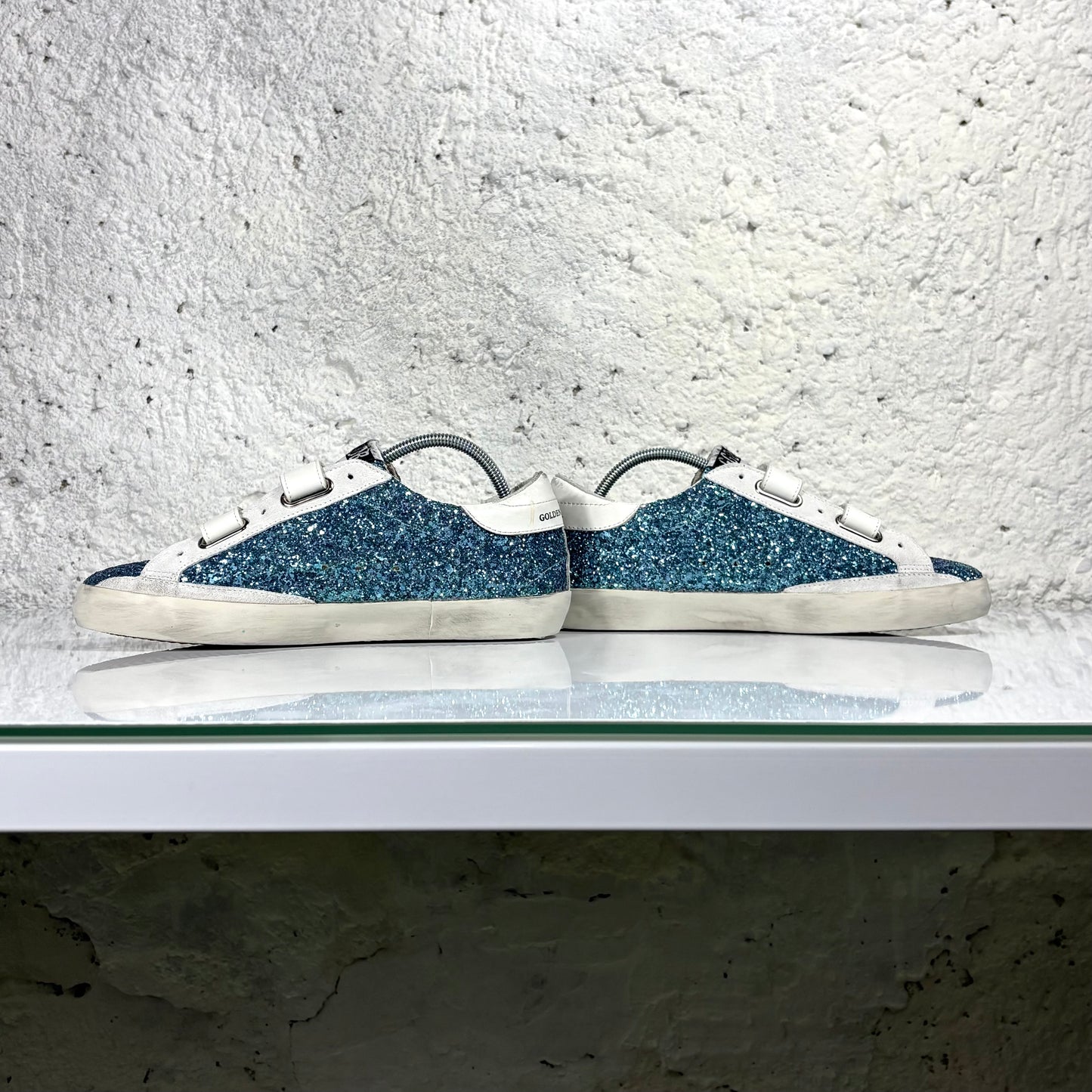 Golden goose Old School blu glitter 40 limited edition