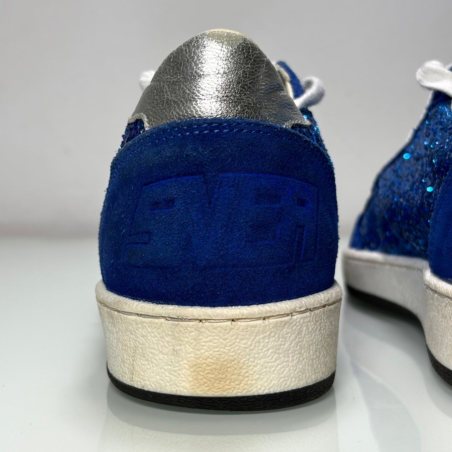 Golden goose Ballstar blue glitter 36