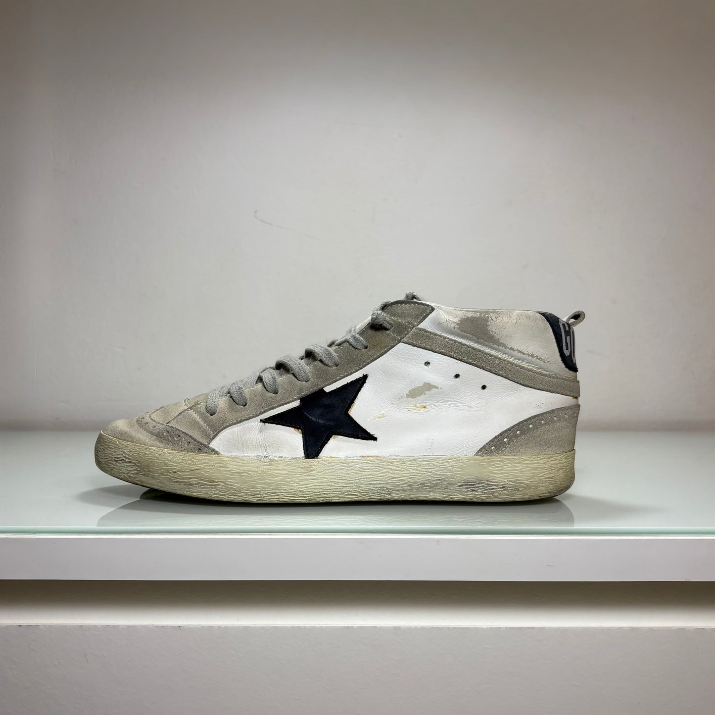 Golden goose Midstar grigie e bianche 44