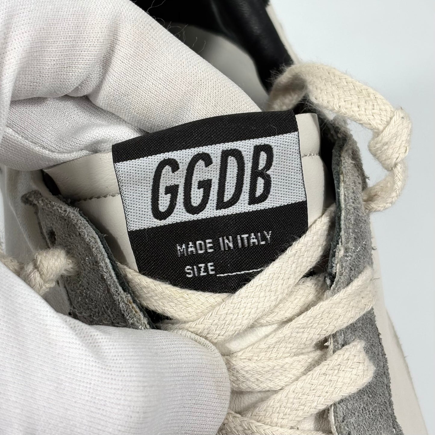 Golden goose Ballstar bianche stella nera brillantinata 39