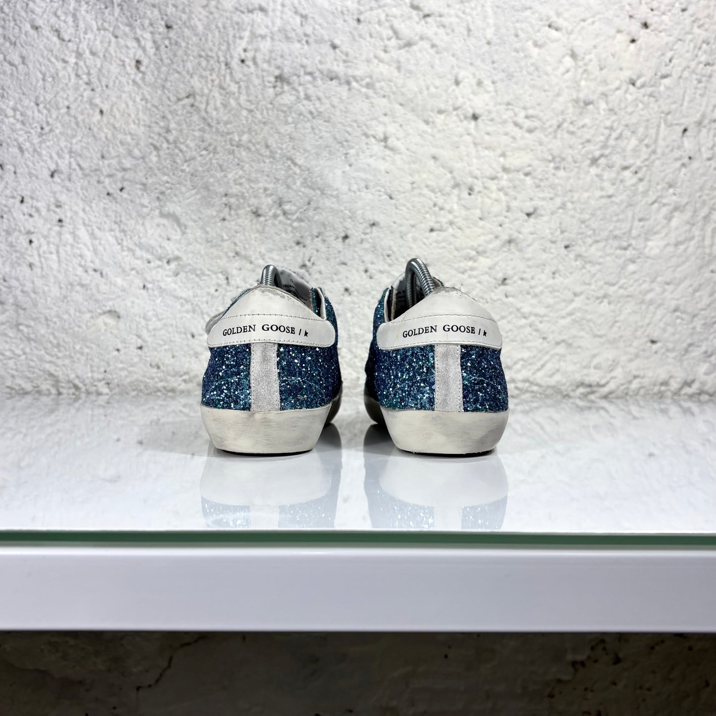 Golden goose Old School blu glitter 40 limited edition
