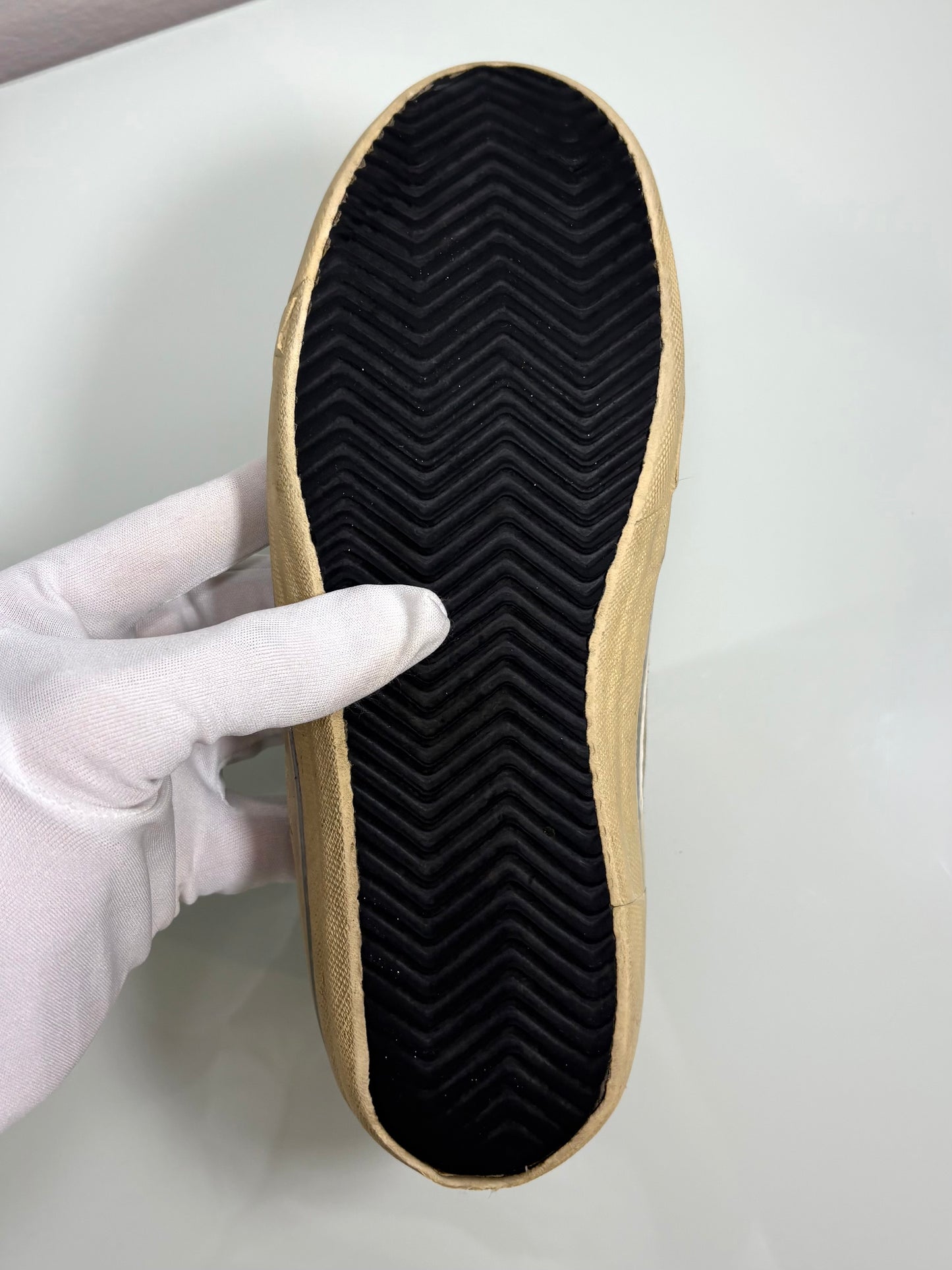 Golden goose V-Star oro e stella blu 38