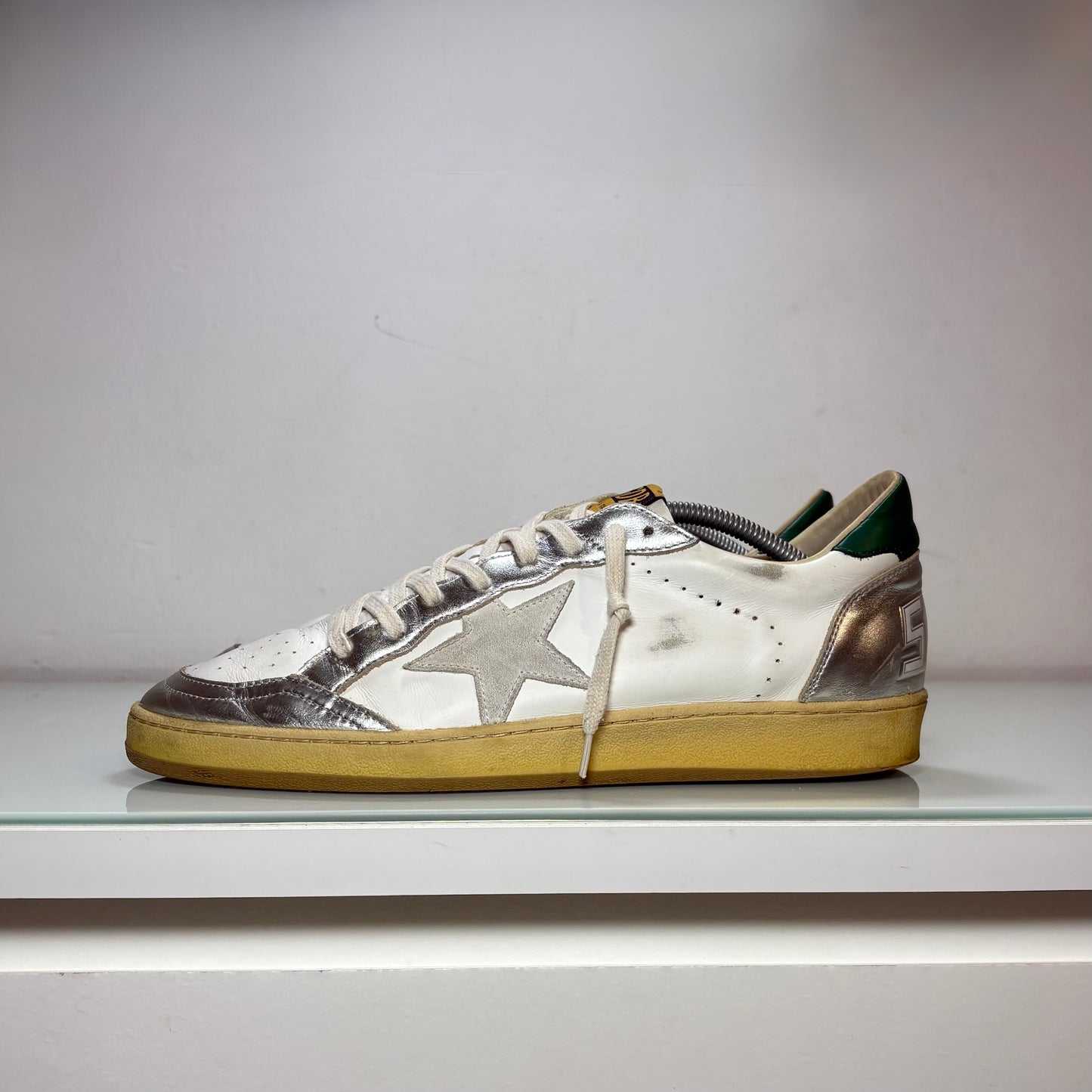 Golden goose Ballstar bianche e argento 44
