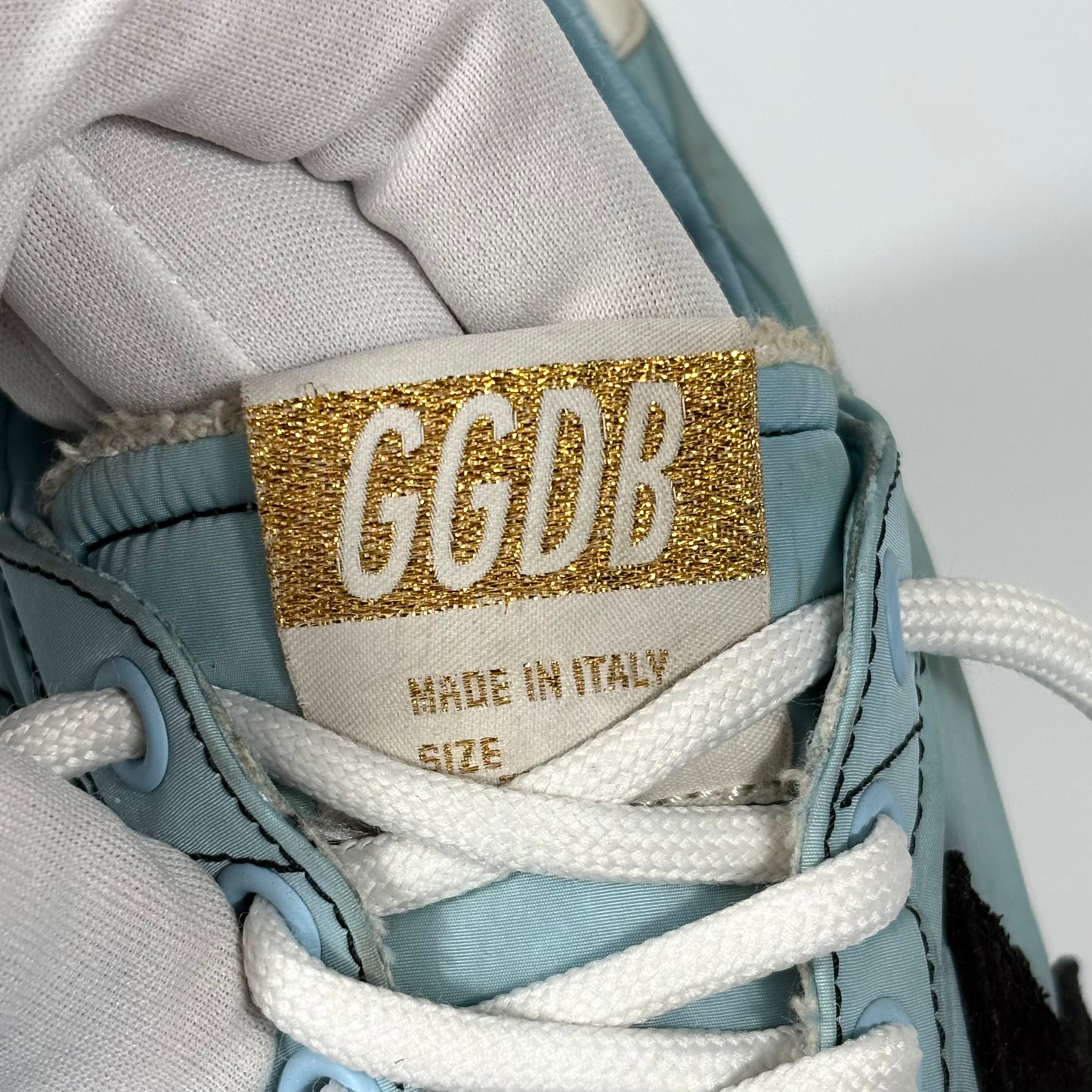 Golden goose Ballstar azzurre in tela 39