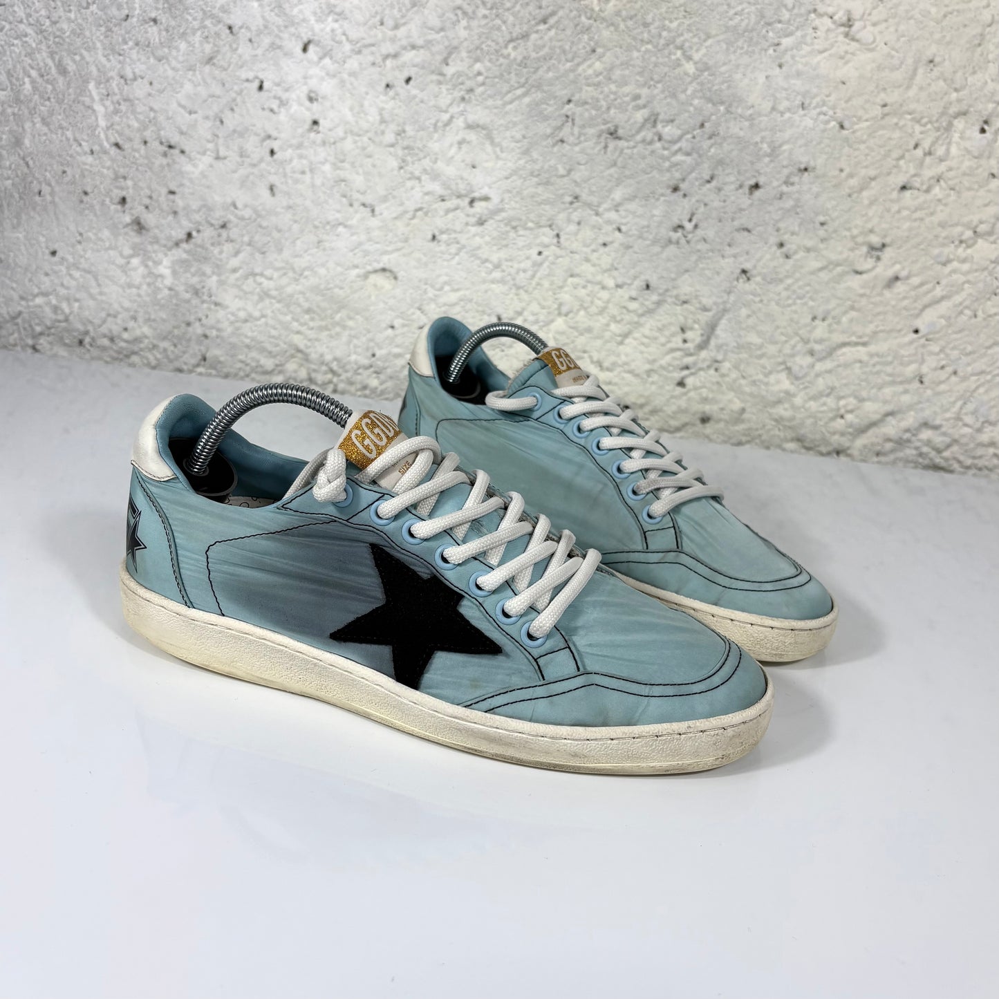 Golden goose Ballstar azzurre in tela 39