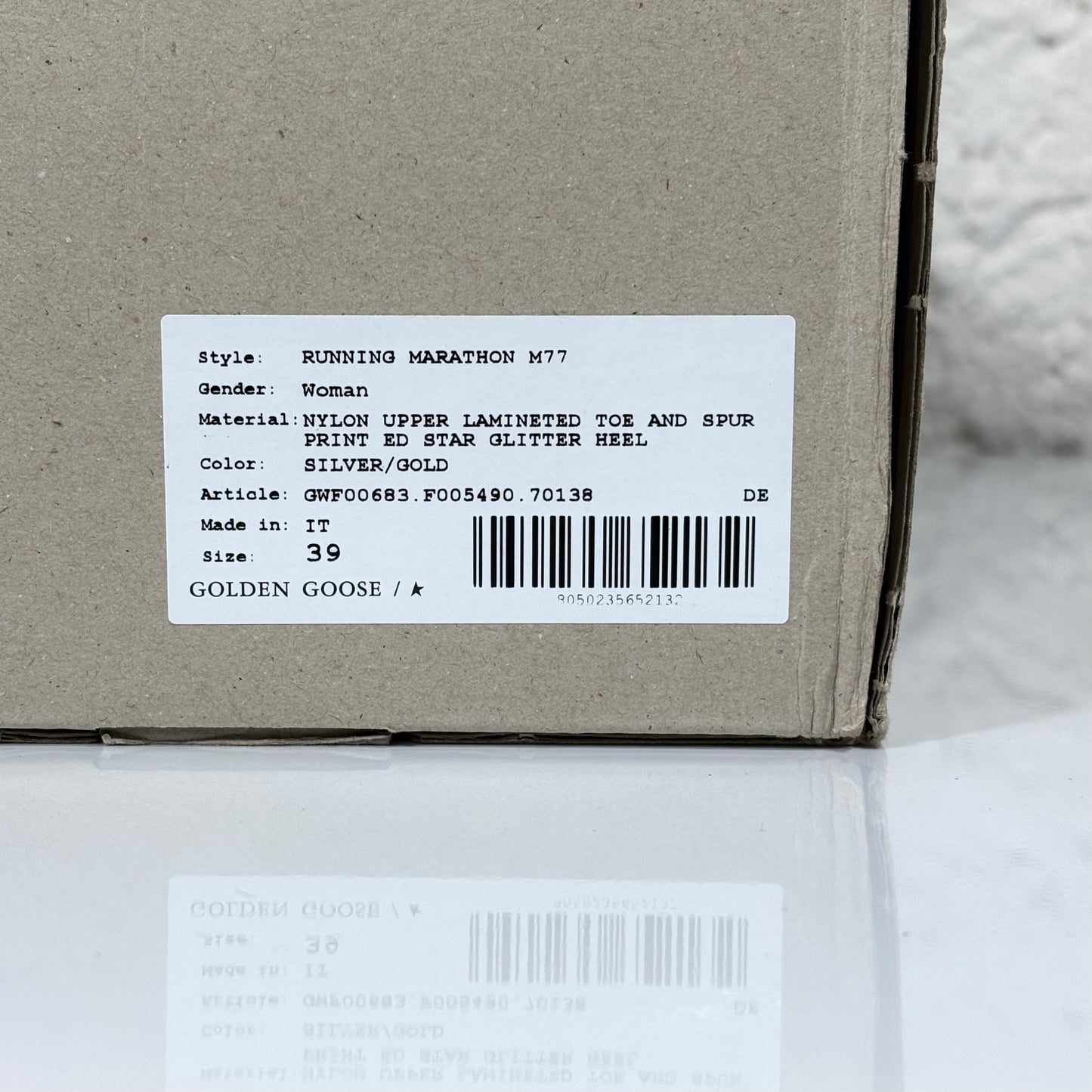 Golden goose Marathon argento e oro 39
