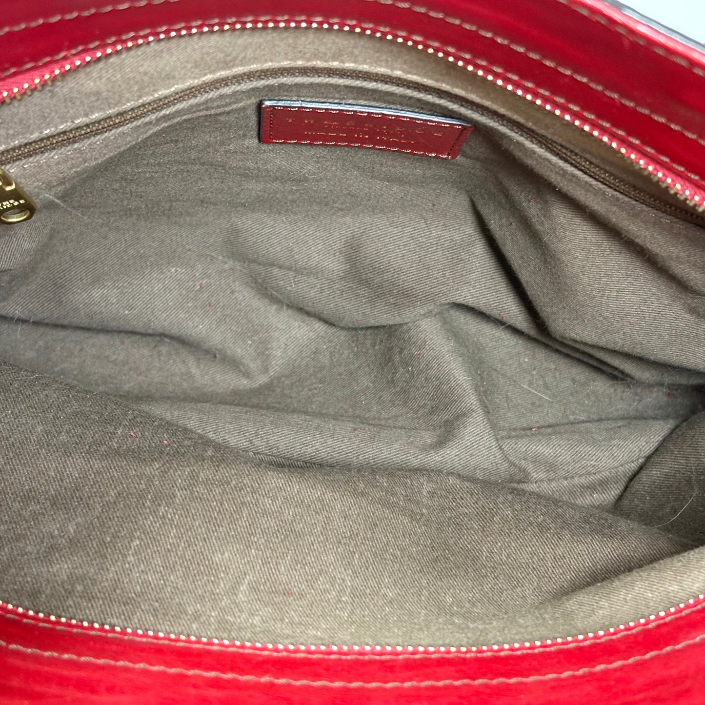 The Bridge Bauletto Rosso Ciliegia/Oro