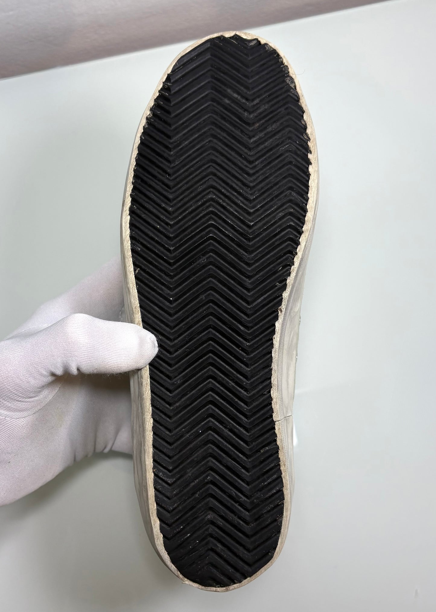 Golden goose Superstar grigio tessuto stella Argento 37