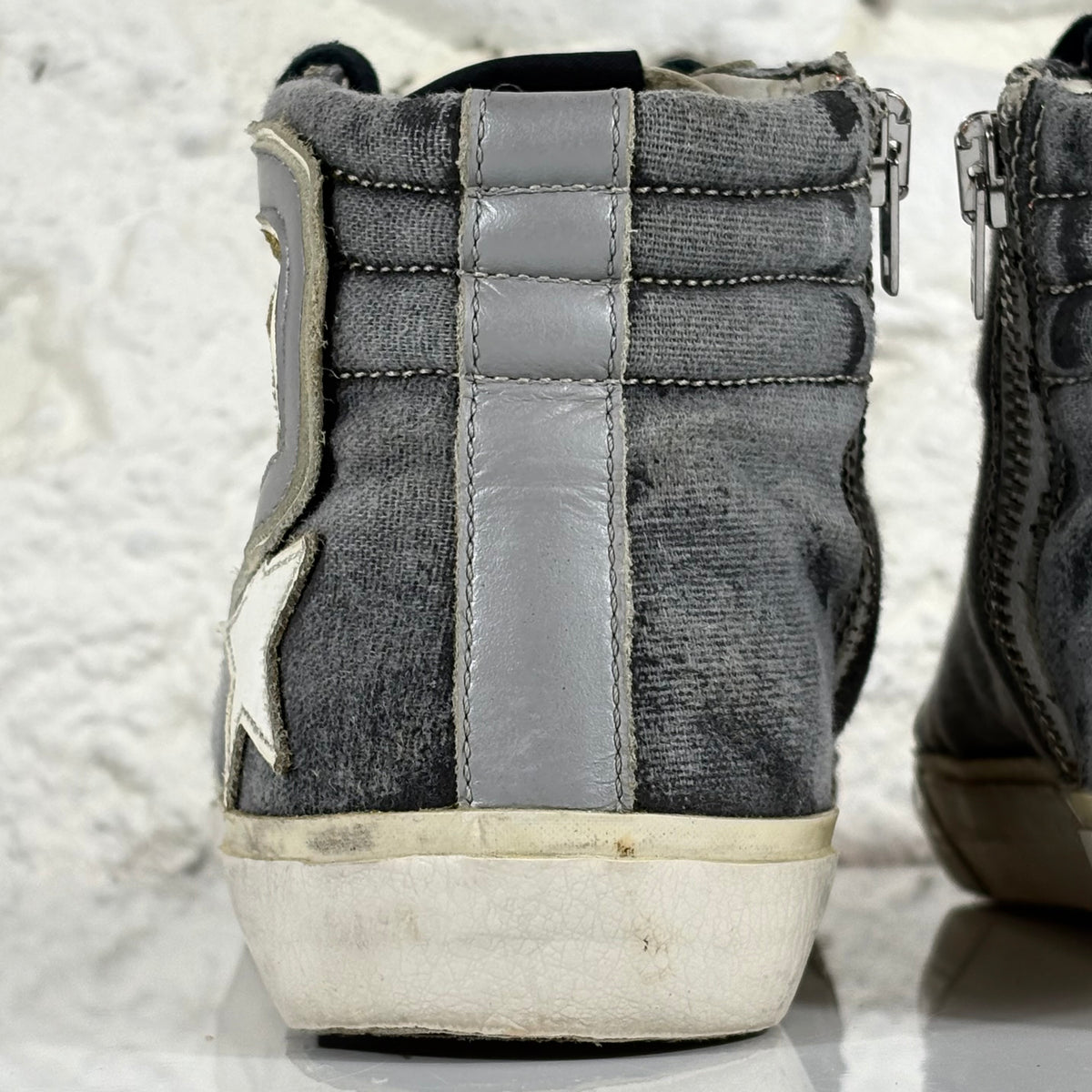 Golden goose Slide grigie e oro 37