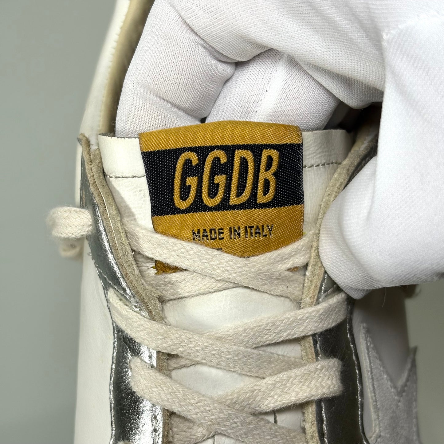 Golden goose Ballstar bianche e argento 44