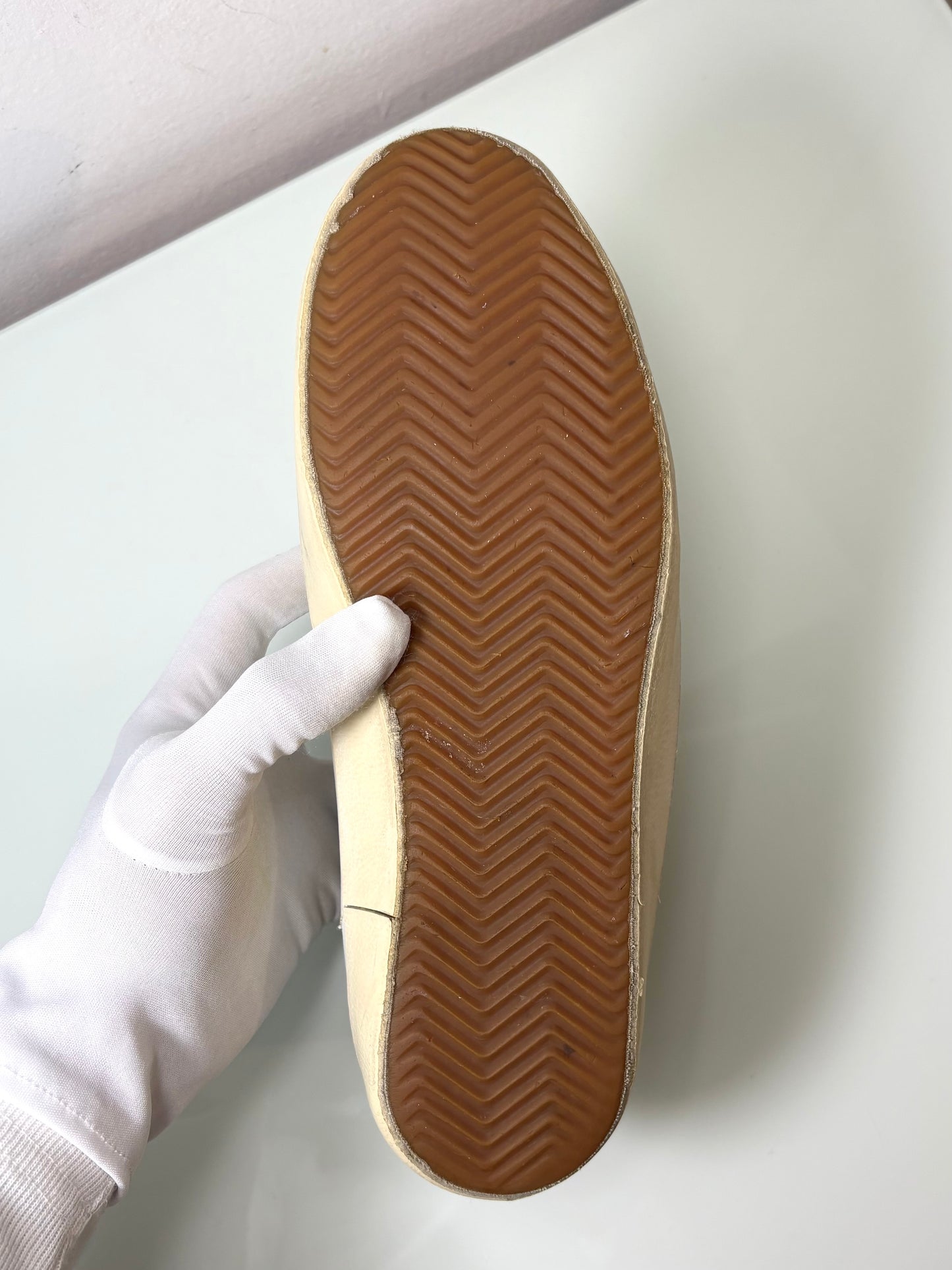 Golden goose Superstar bianche tallone blu e stella grigia 42