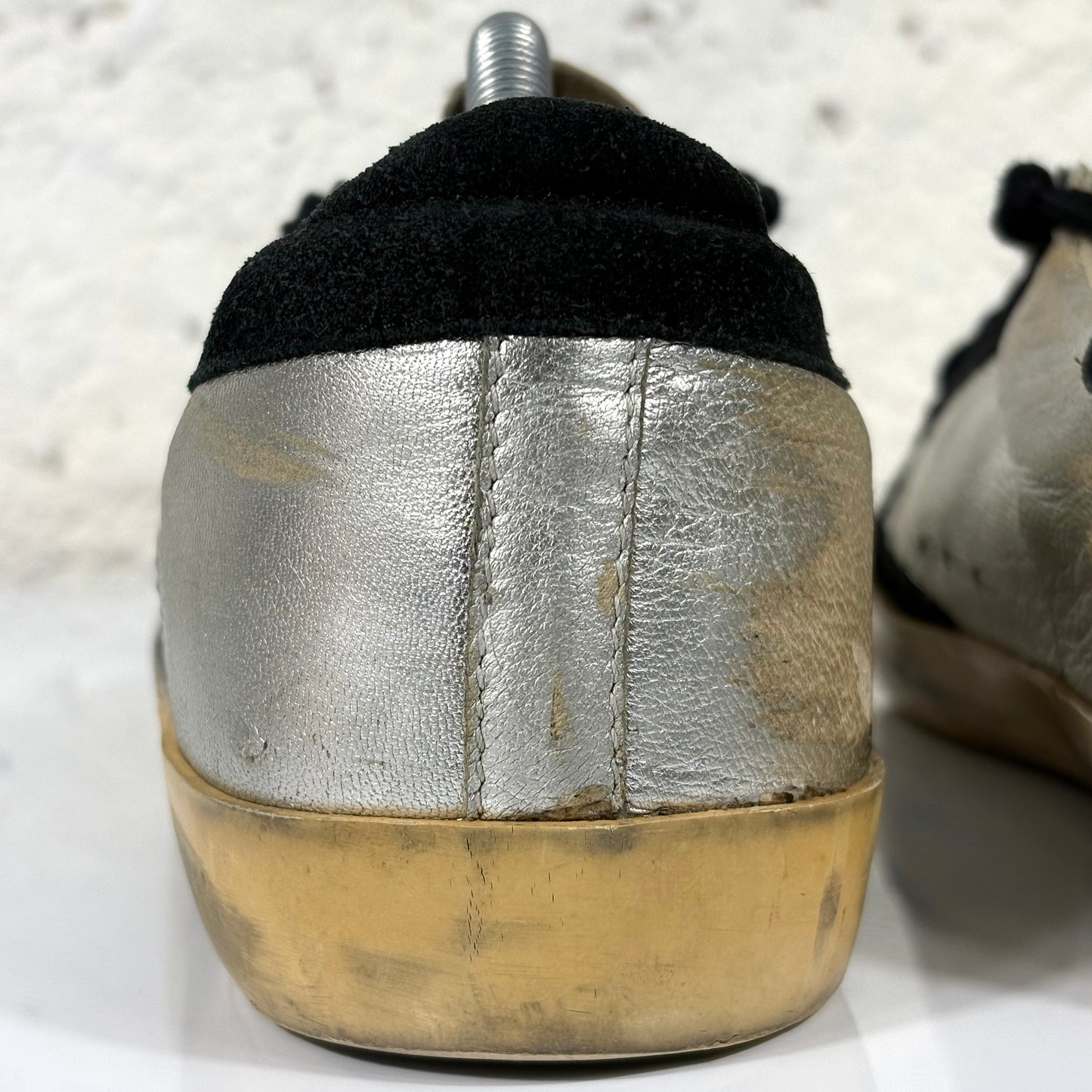 Golden goose Superstar argento e nero 38