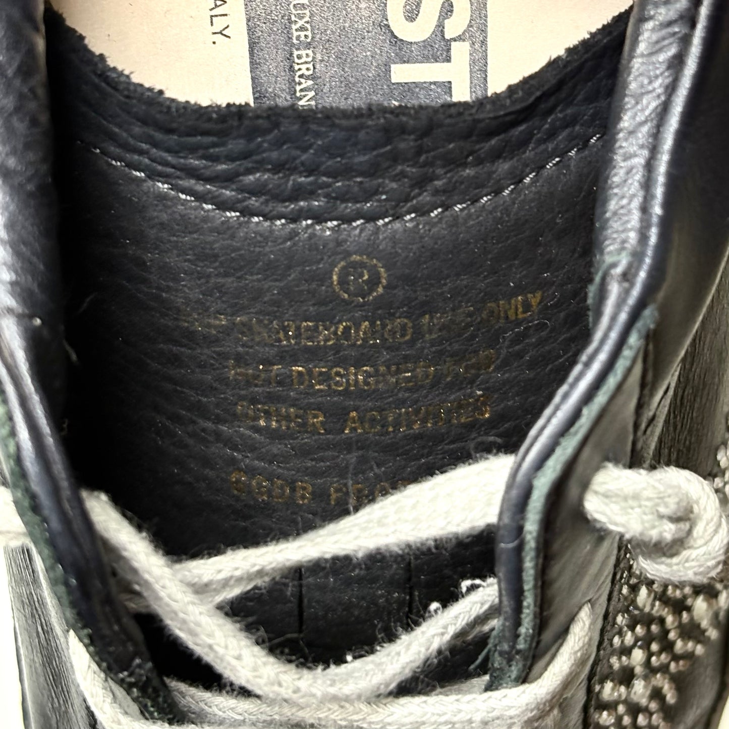 Golden goose Superstar nere e brillantini stella 39