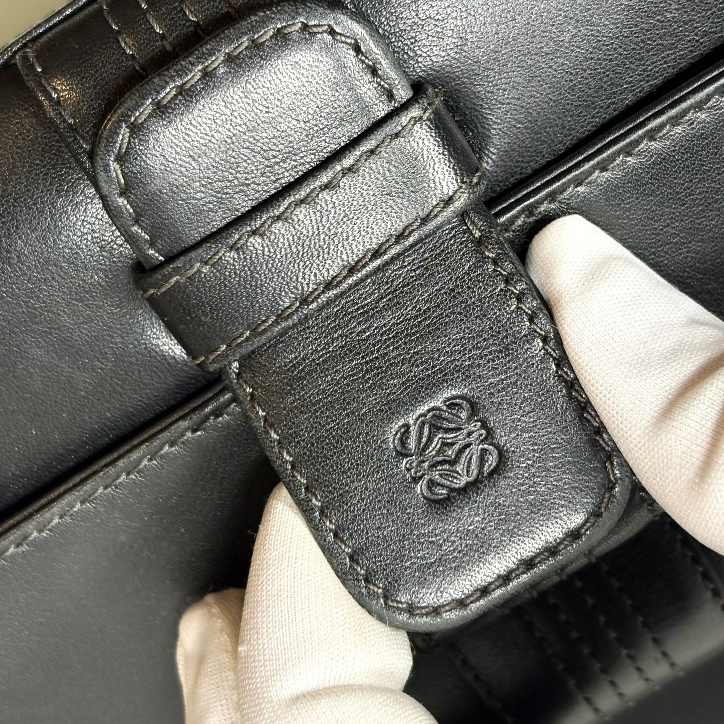 Loewe borsa in pelle nera