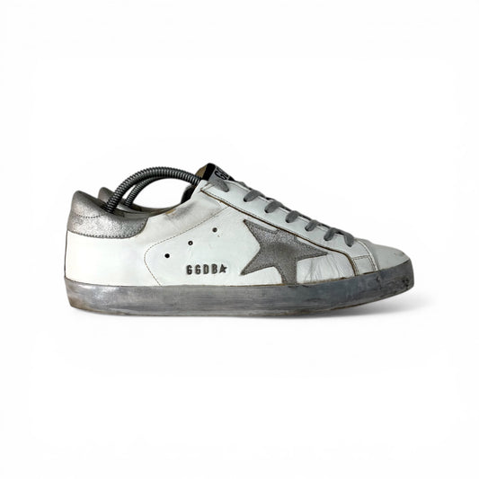 Golden goose Superstar bianche e argento 41