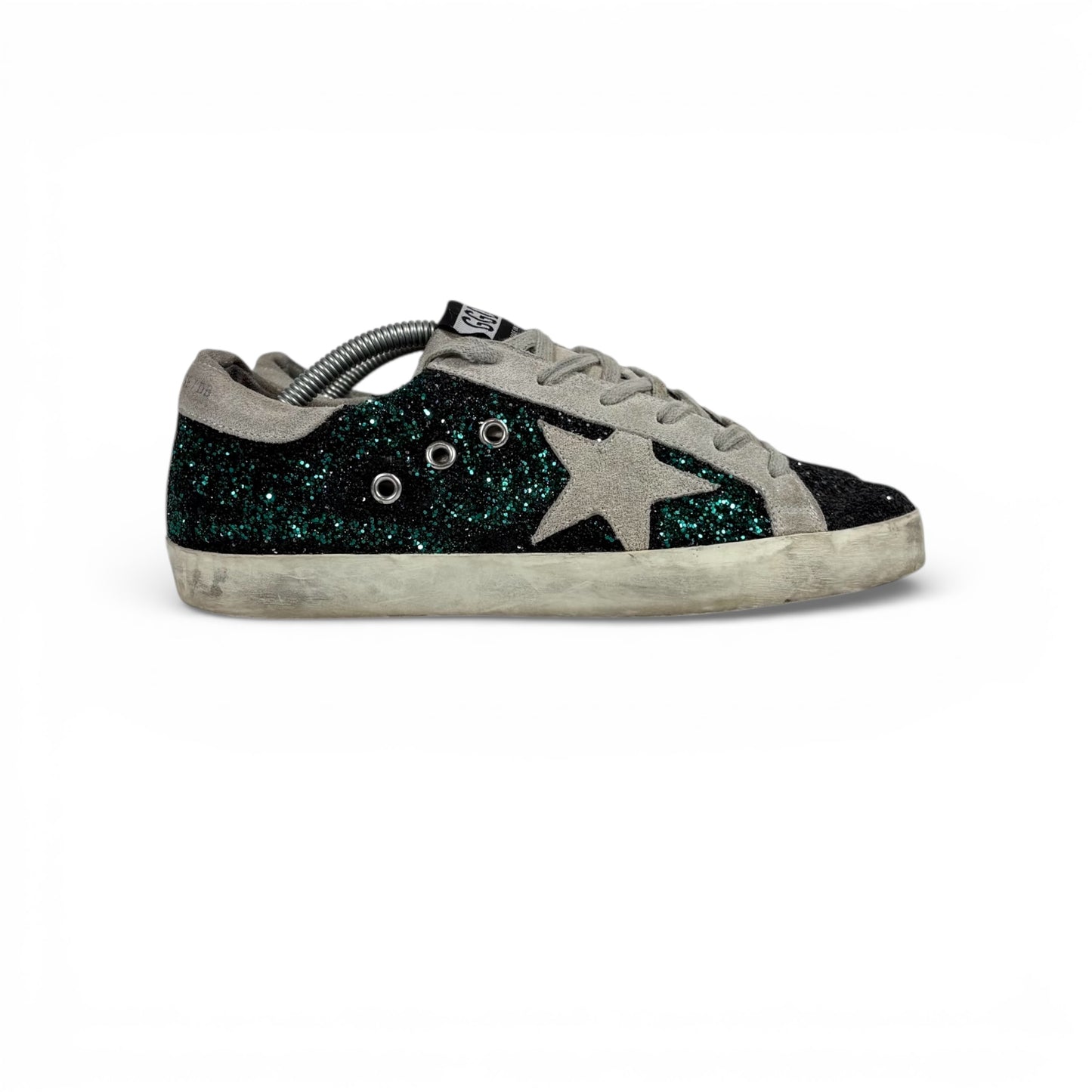 Golden goose Superstar nere con i brillantini 37