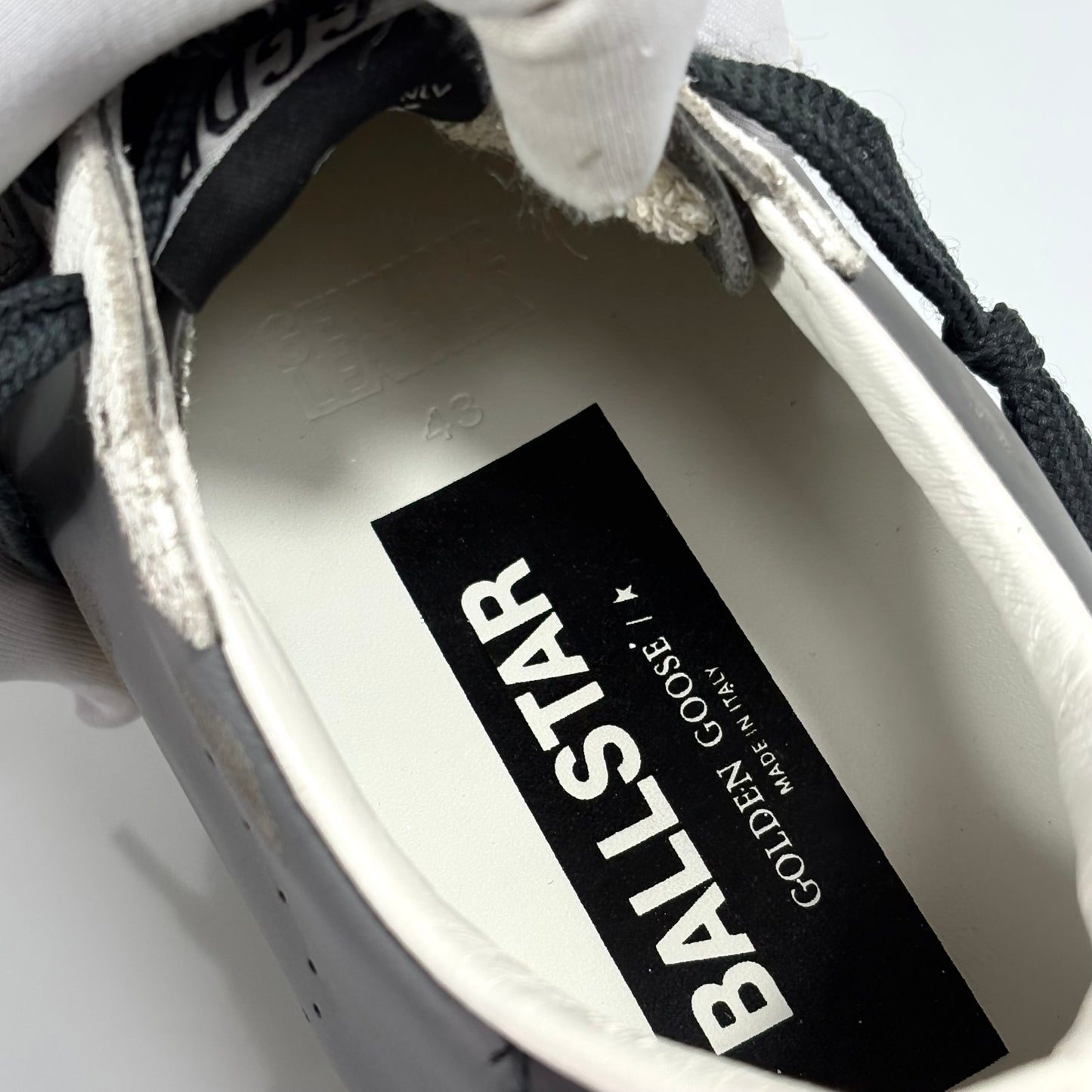 Golden goose Ballstar grigio antracite e bianco 43
