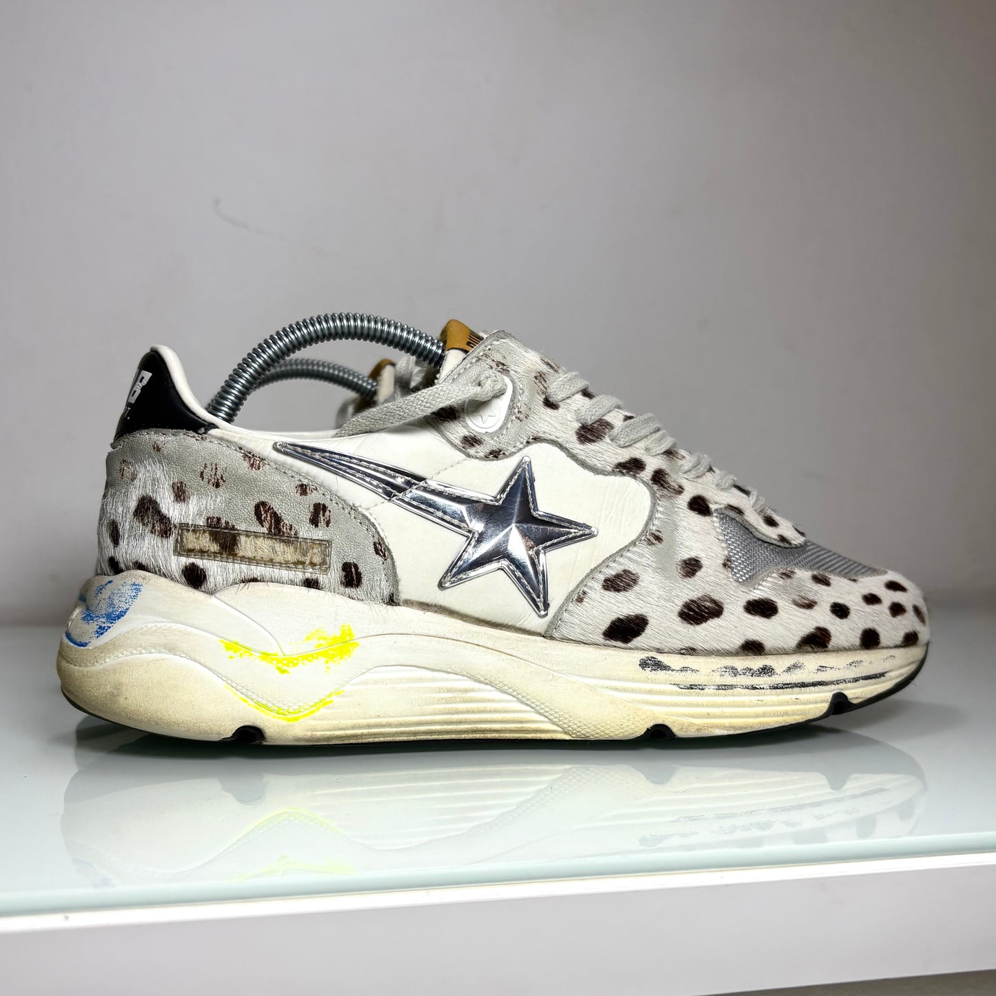 Golden goose Running Sole bianche con macchie nere 37