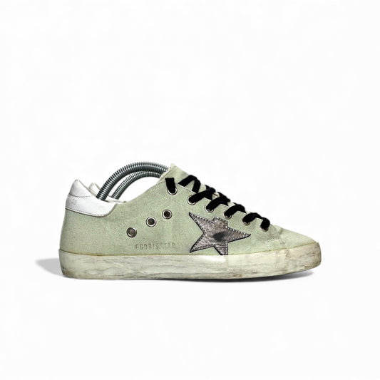 Golden goose Superstar grigio tessuto stella Argento 37