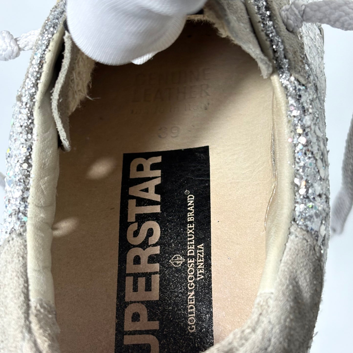 Golden goose Superstar colorazione “cristallo” con paillettes 39