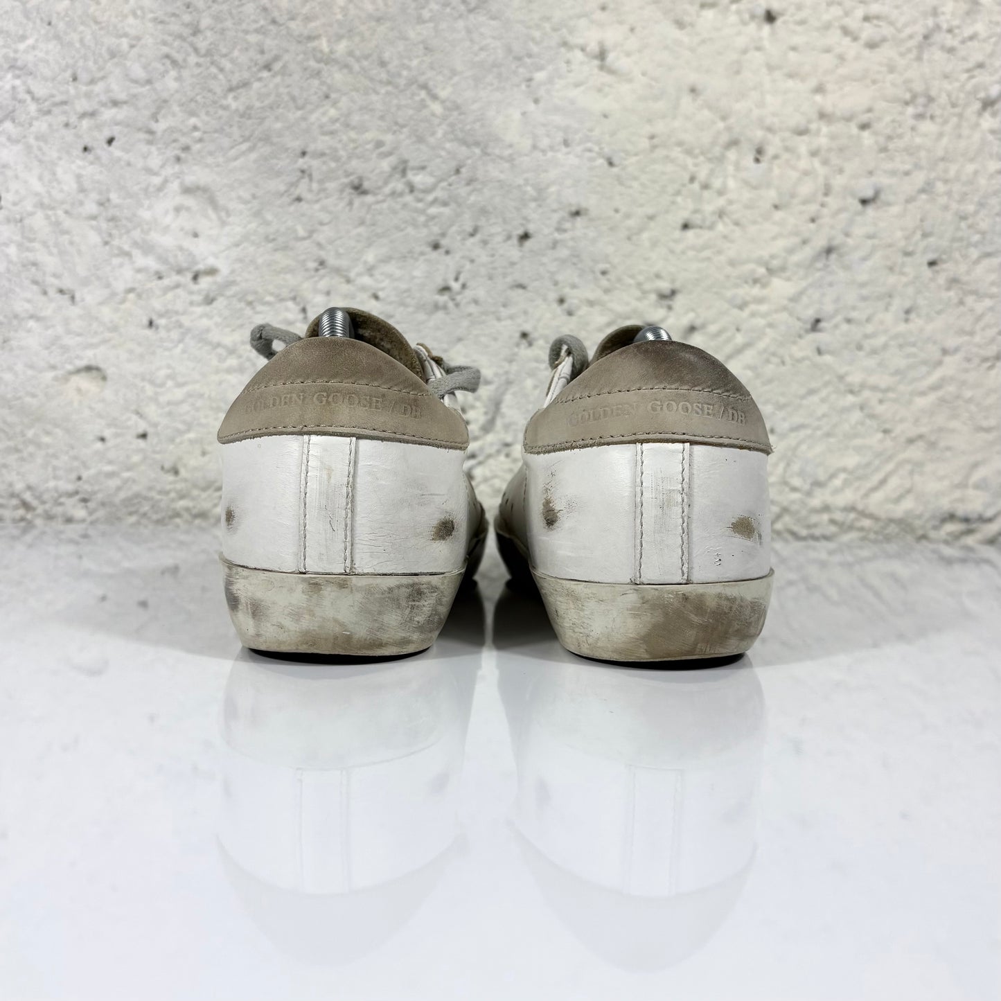 Golden goose superstar bianche e beige 38
