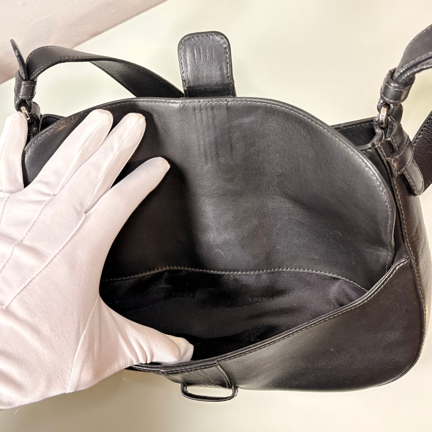 Loewe borsa in pelle nera