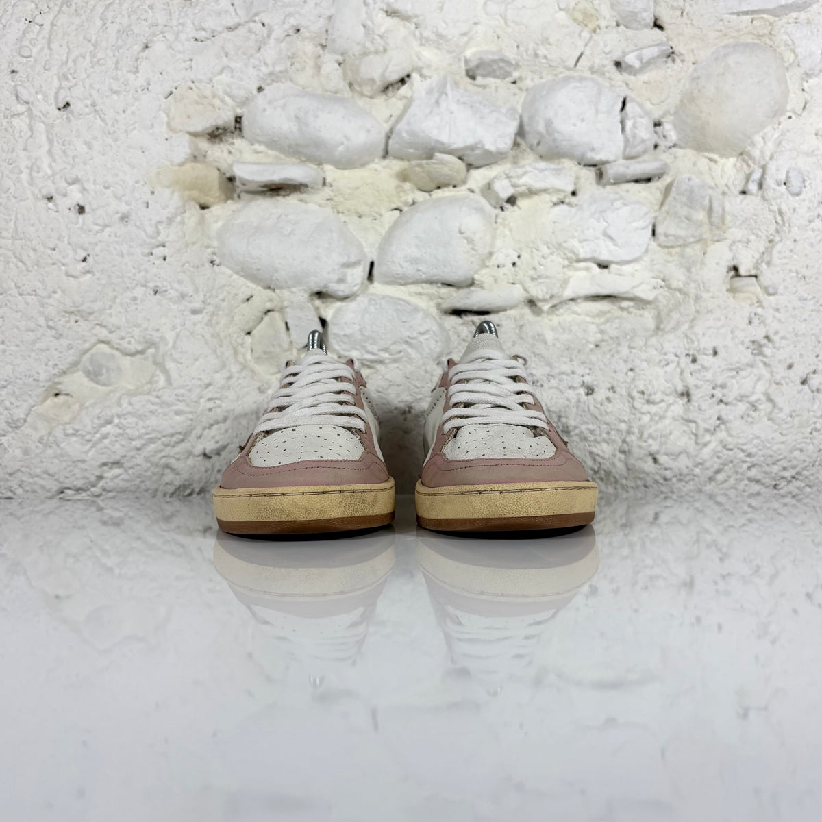 Golden goose Ballstar bianche e rosa 37