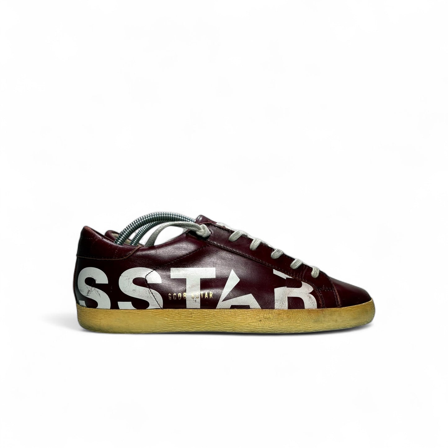 Golden goose Superstar bordeaux scritta laterale “STAR” 39