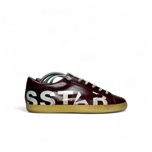 Golden goose Superstar bordeaux scritta laterale “STAR” 39