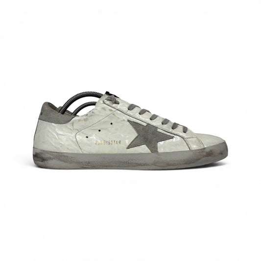 Golden goose Superstar Bianche talloncino grigio 42