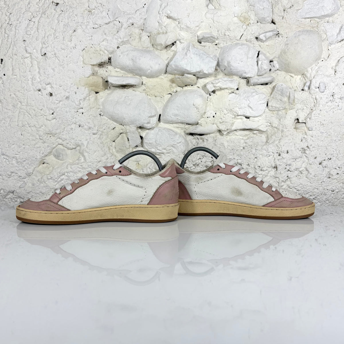 Golden goose Ballstar bianche e rosa 37
