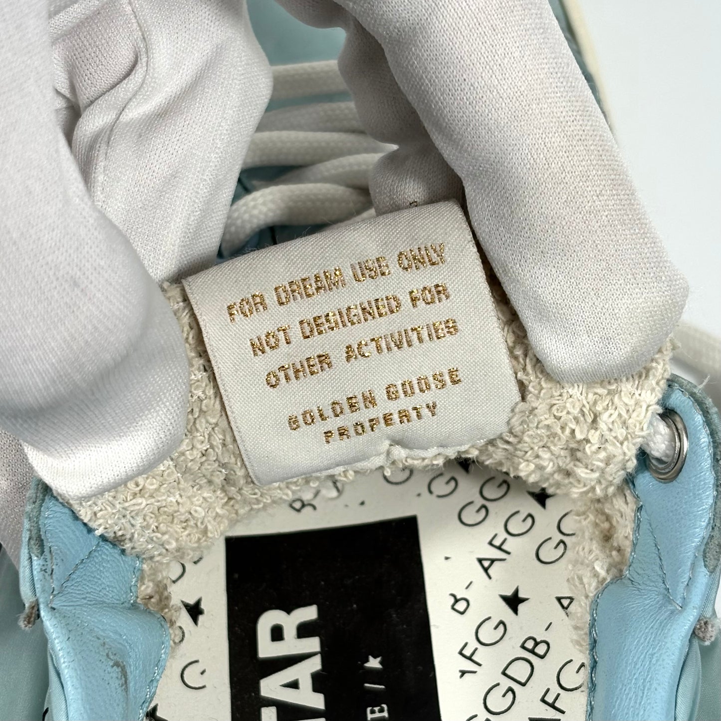 Golden goose Ballstar azzurre in tela 39