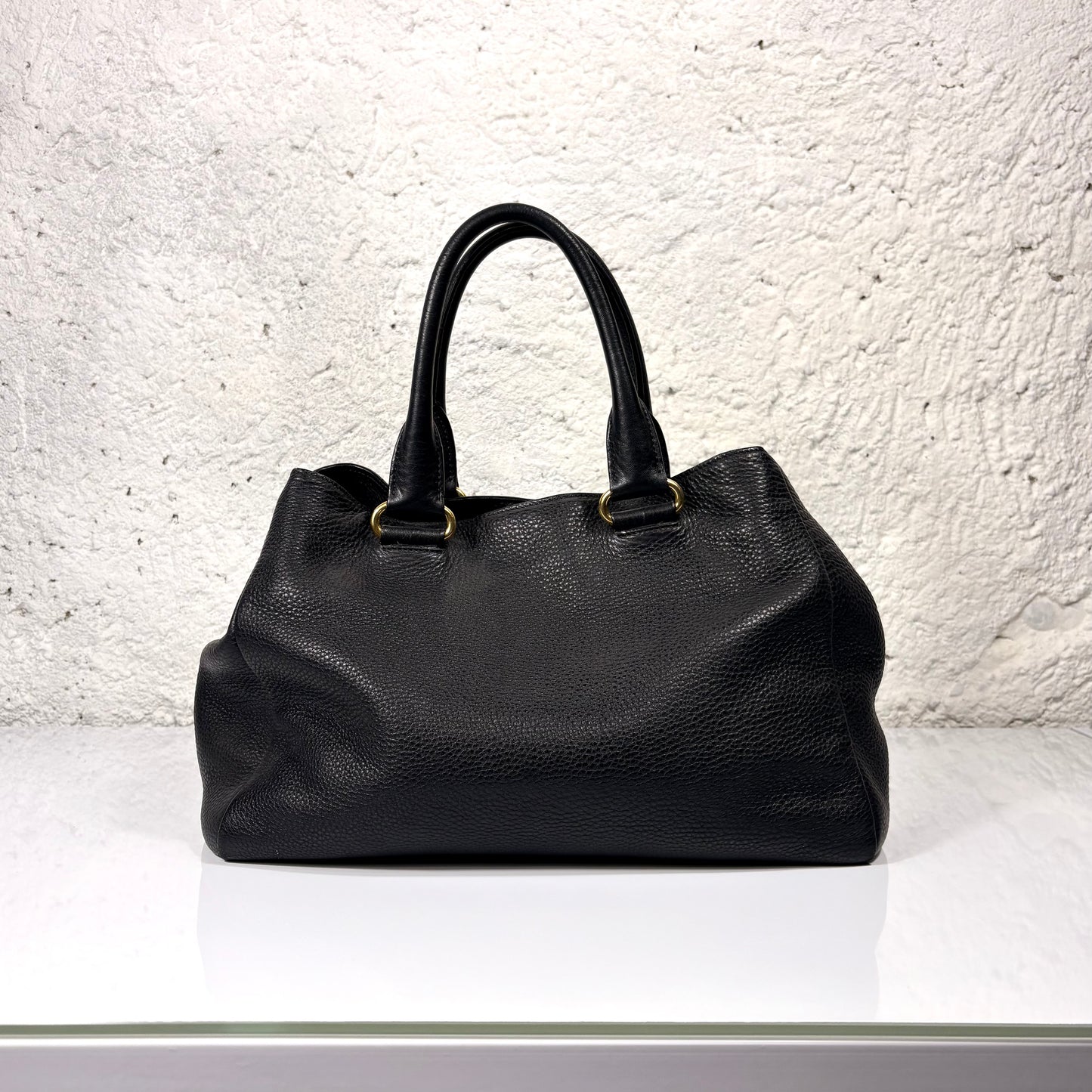 Prada vitello Phenix nera in pelle
