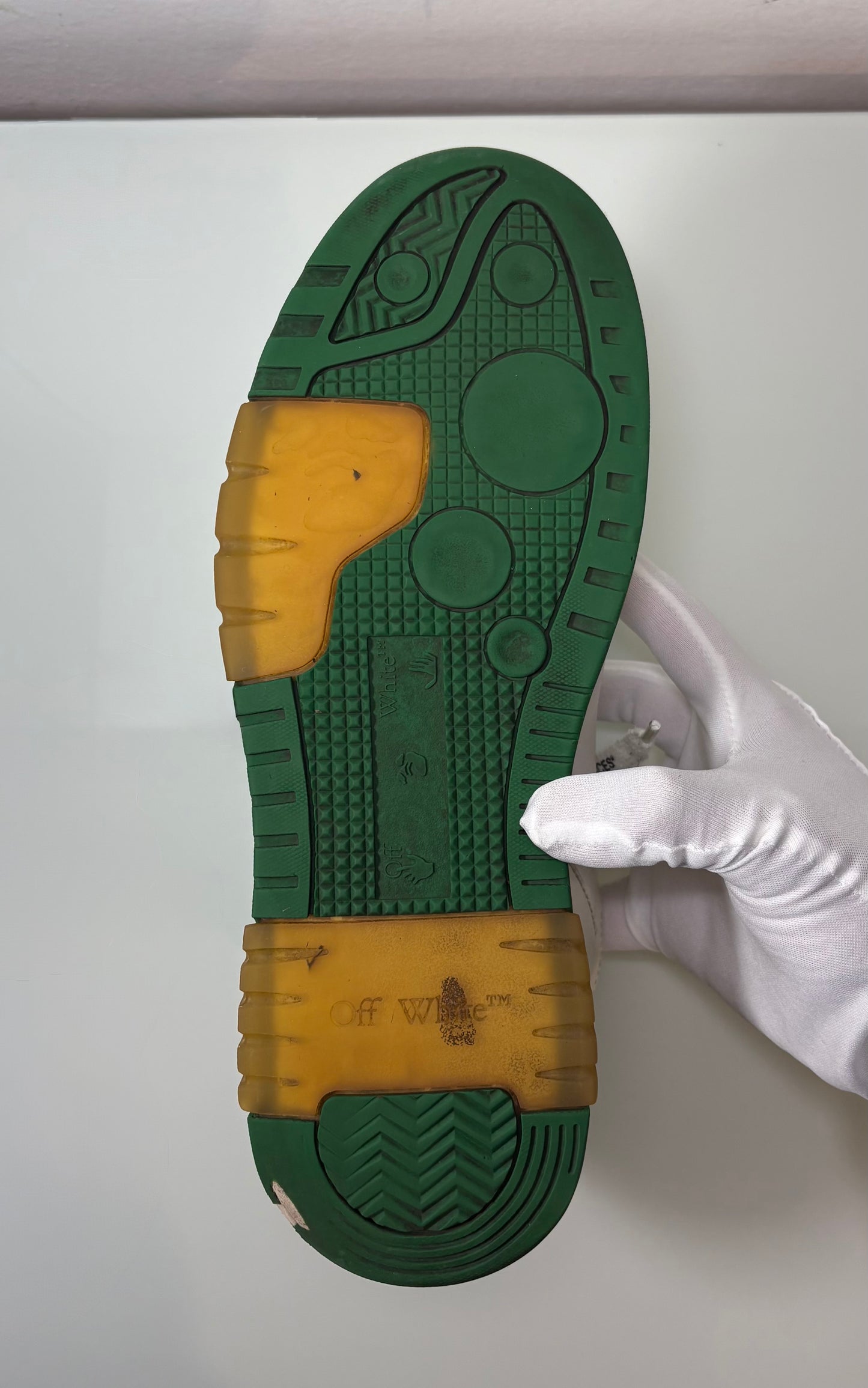 Off white Out of Office bianche e verdi 43