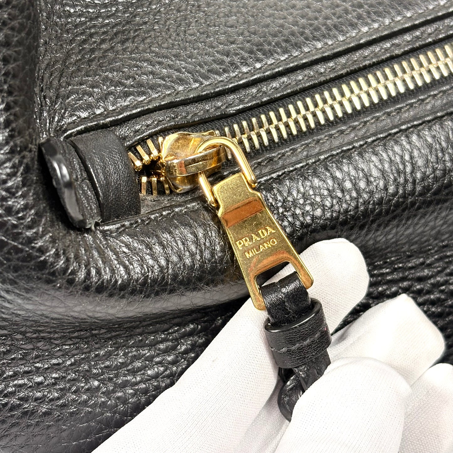 Prada vitello Phenix nera in pelle