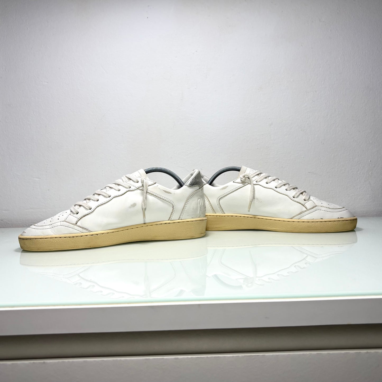 Golden goose Ballstar bianco e tallone argento 39