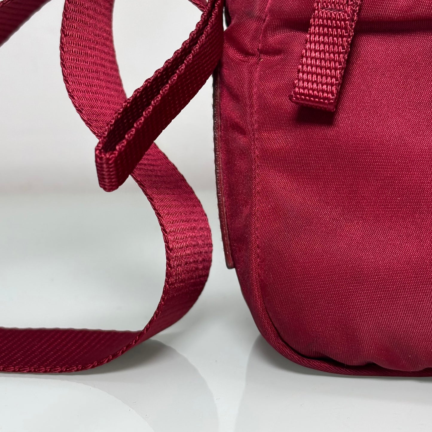Prada Re-Nylon Crossbody sintetico rosso