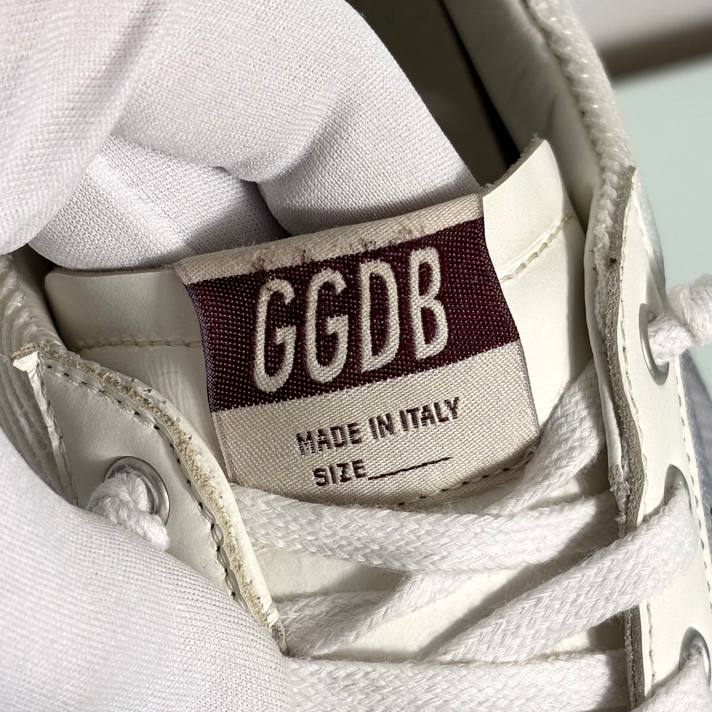 Golden goose Superstar bianche e Stella nera in tessuto e pelle 42