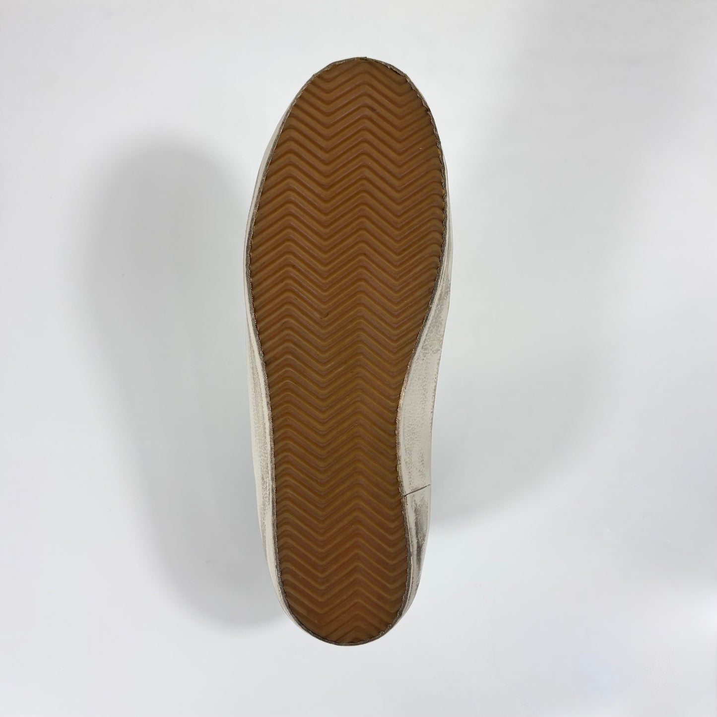 Golden goose Superstar Bianche talloncino grigio 42