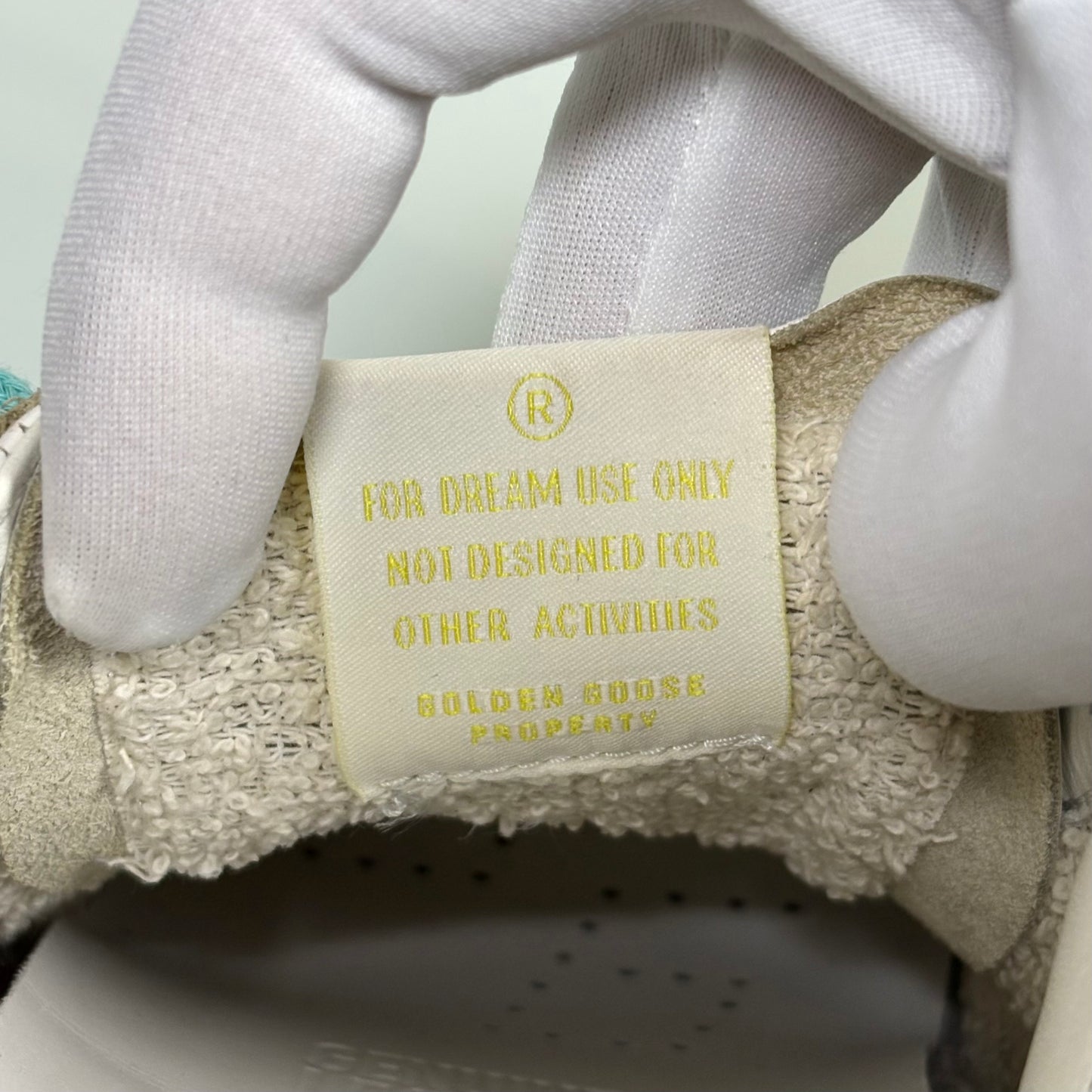 Golden goose Superstar bianche e lacci azzurri 38