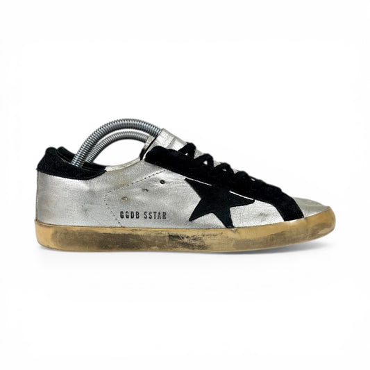 Golden goose Superstar argento e nero 38