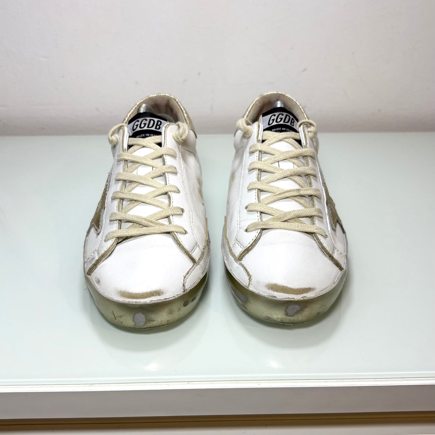 Golden goose Superstar bianche e oro 38