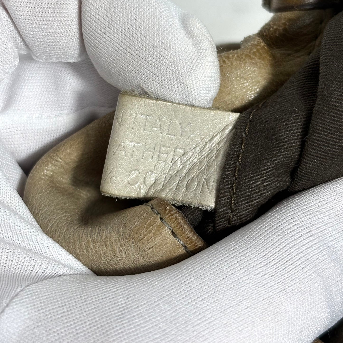 Maison Margiela MM6 Japanese Tote in pelle beige