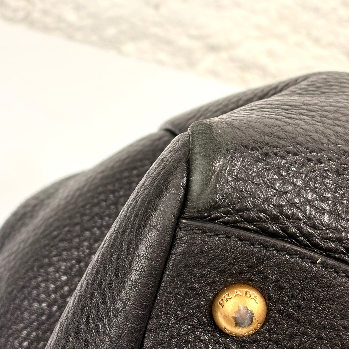 Prada vitello Phenix nera in pelle