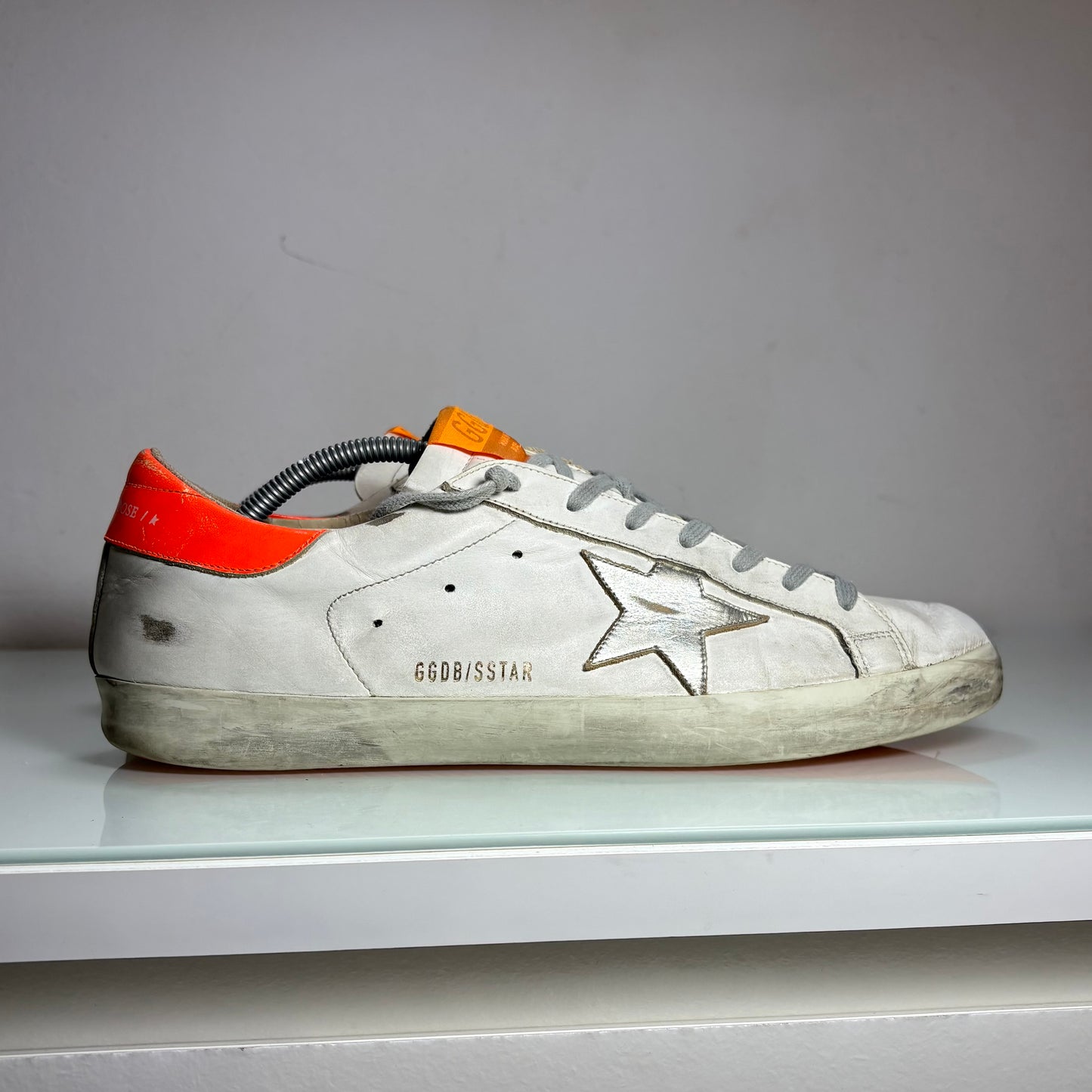 Golden goose Superstar bianco e arancio 45