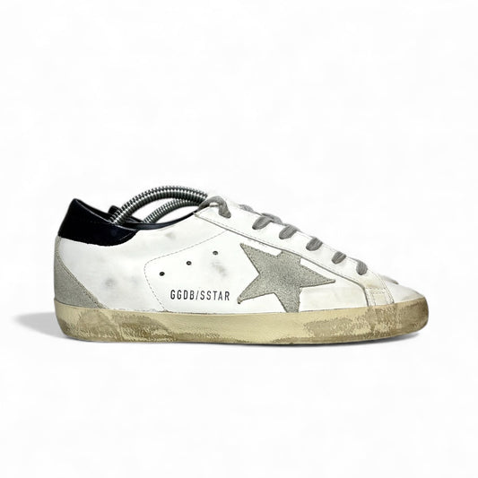 Golden goose Superstar Bianche tallone blu scuro 36